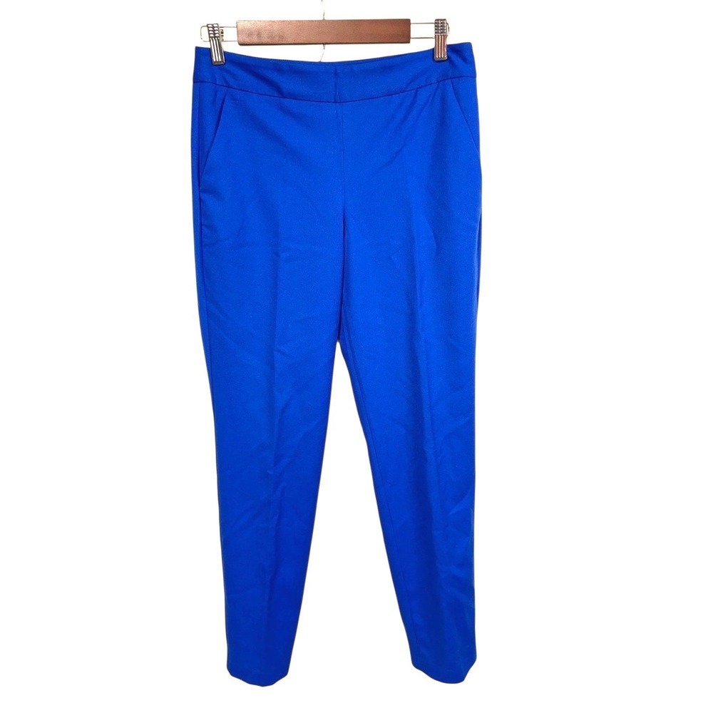 Talbots Heritage Royal Blue Wool Blend Work Dress Pants Trousers Women's Size 2